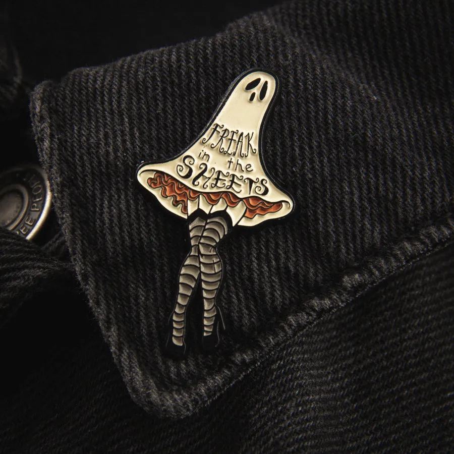 "Freak in the Sheets" Sexy Ghost Enamel Pin