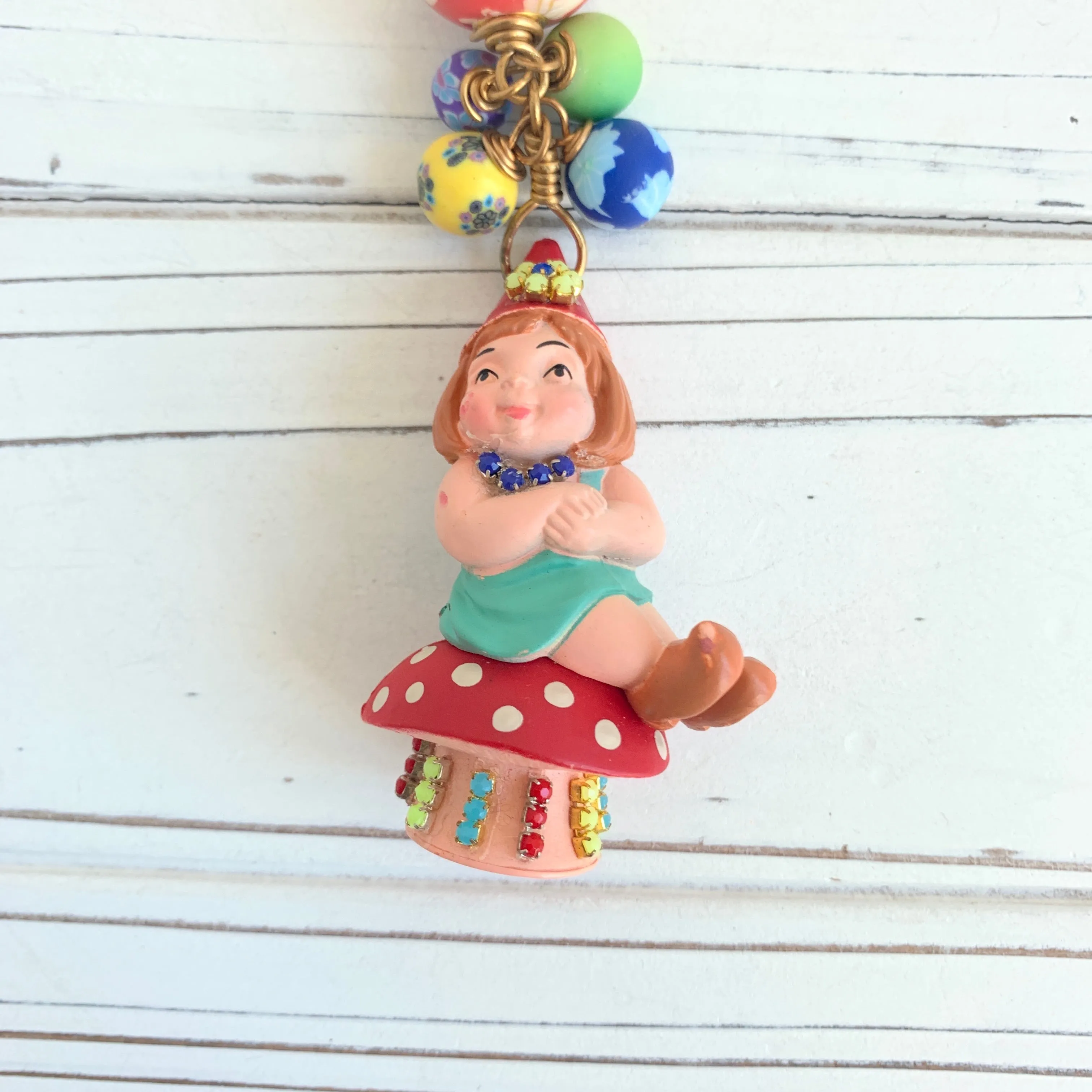 Sage the Garden Gnome Bag Charm