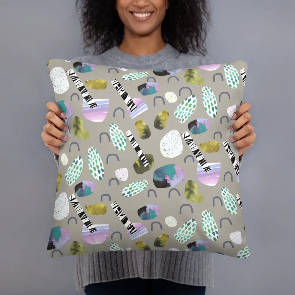 Sticks and Stones Square Pillow