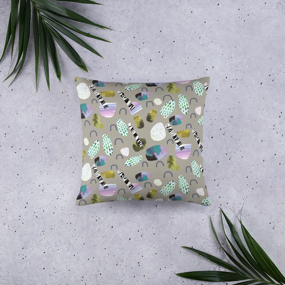 Sticks and Stones Square Pillow