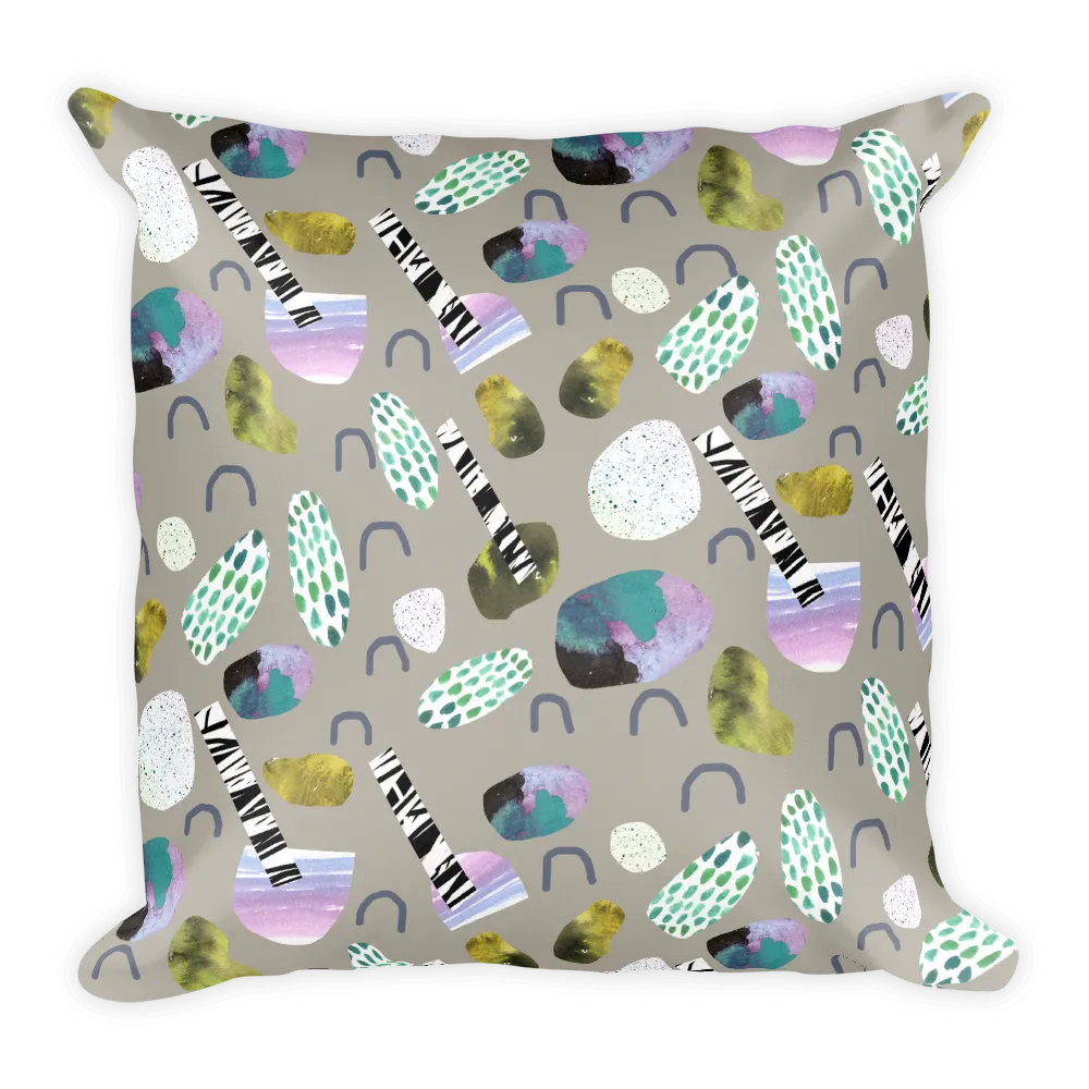 Sticks and Stones Square Pillow