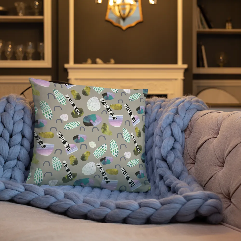 Sticks and Stones Square Pillow