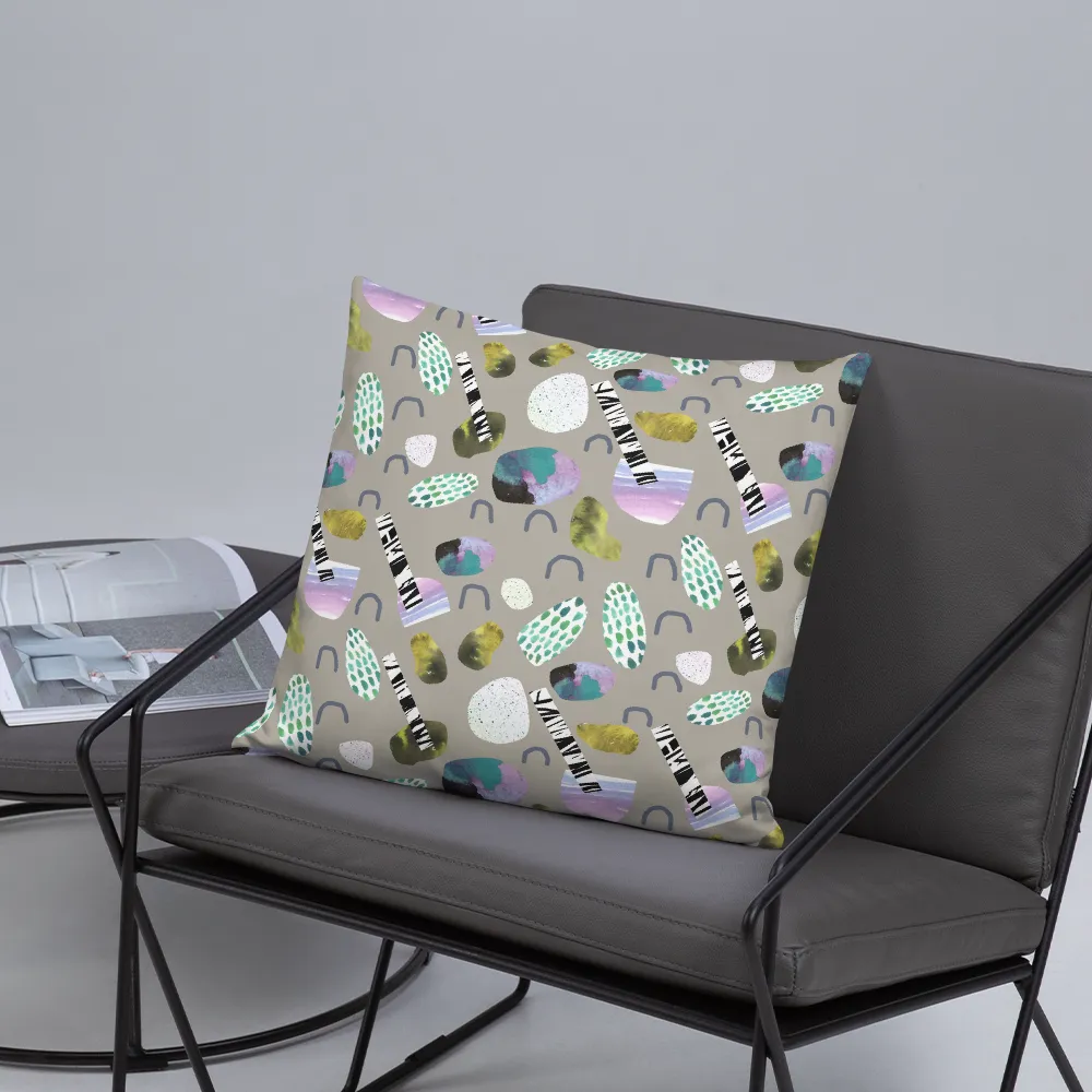 Sticks and Stones Square Pillow