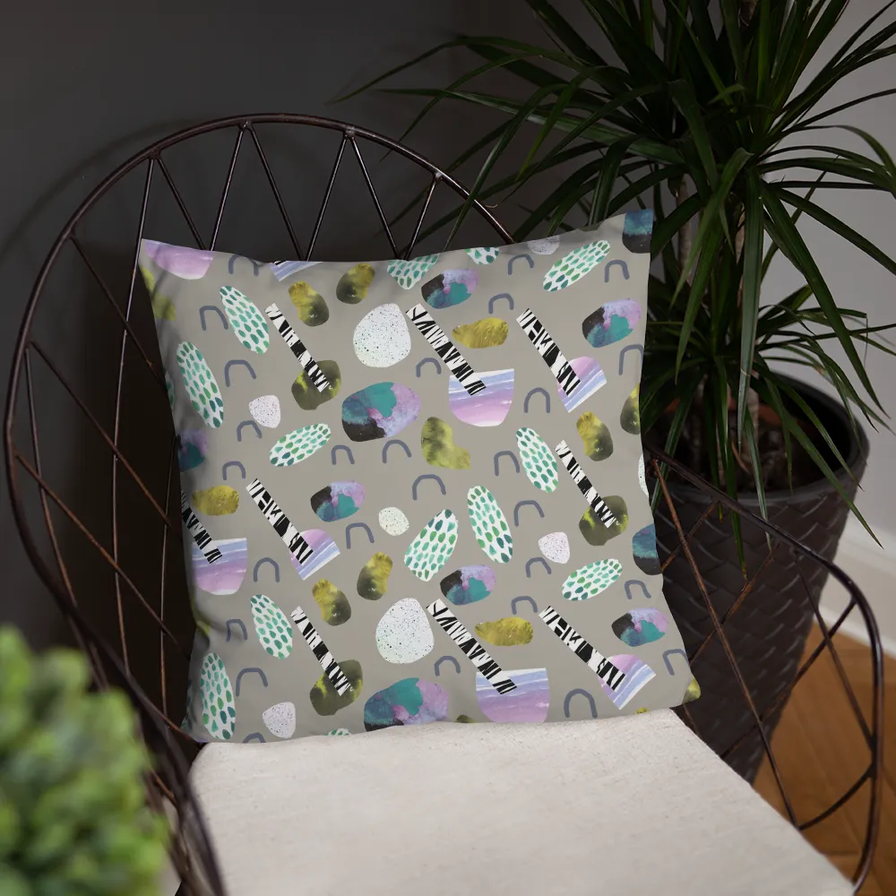 Sticks and Stones Square Pillow