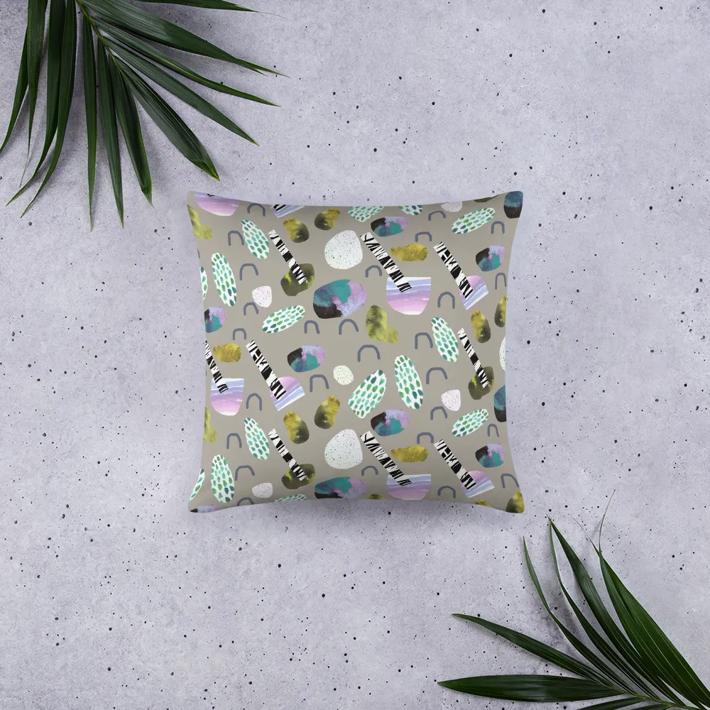 Sticks and Stones Square Pillow