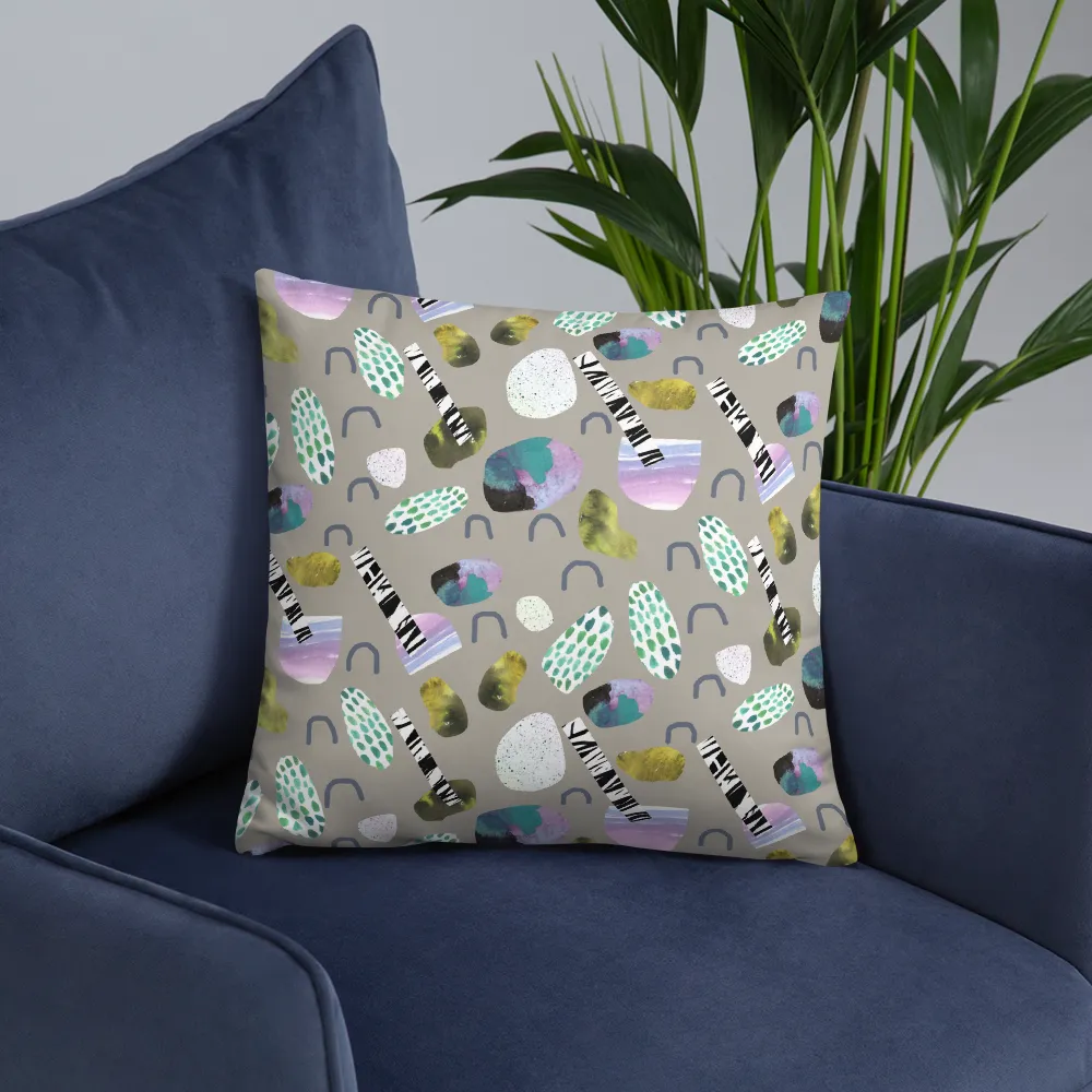 Sticks and Stones Square Pillow