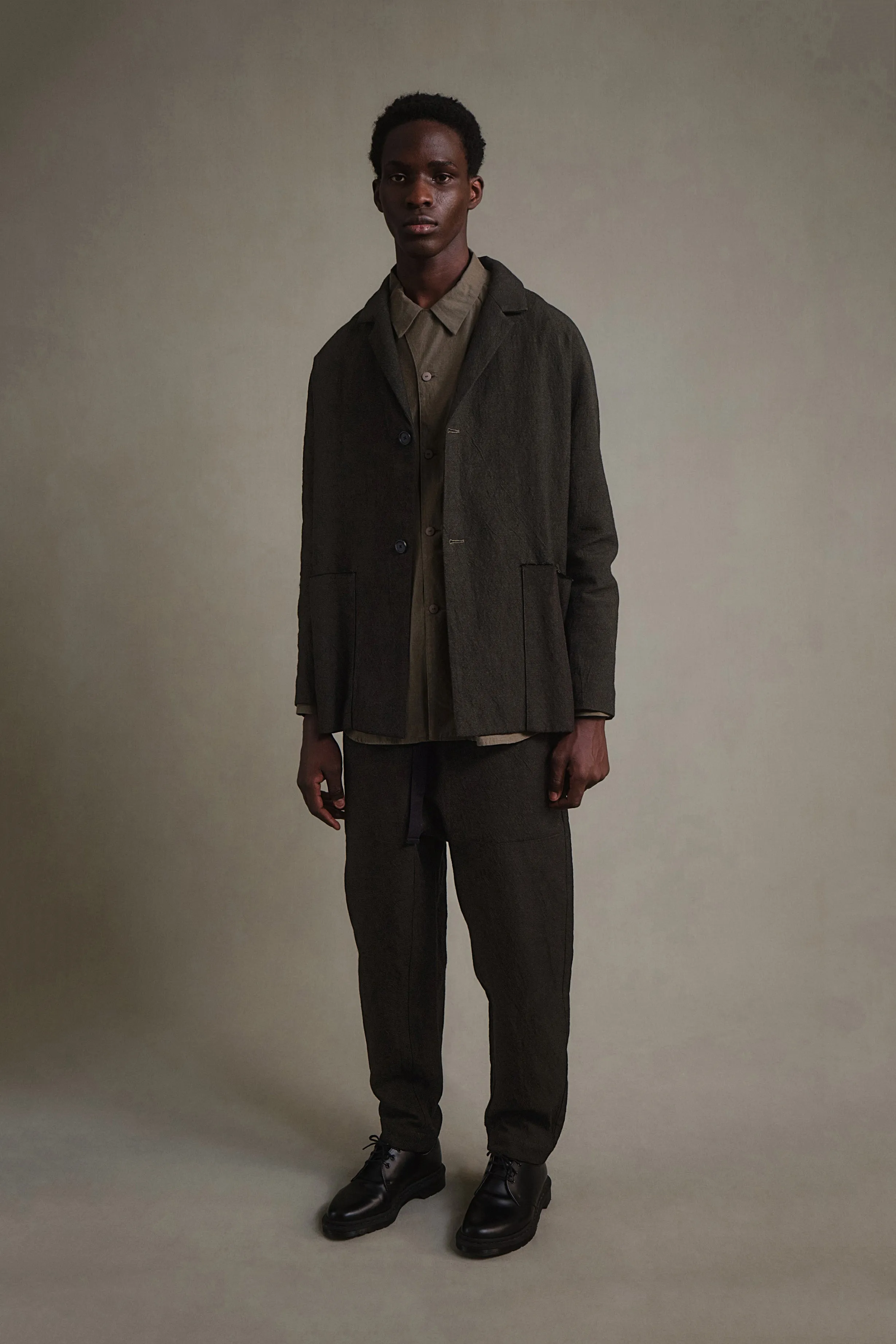 THE FORAGER TROUSER / TEXTURED CANVAS MOSS