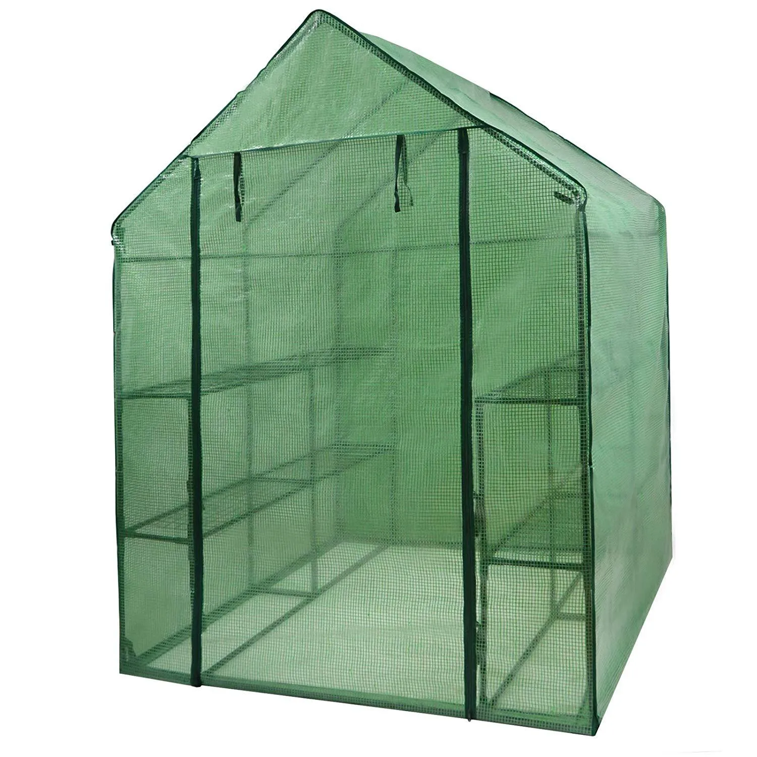 ZENY™ Mini Walk-in Greenhouse Indoor/Outdoor 2 Tier 8 Shelves