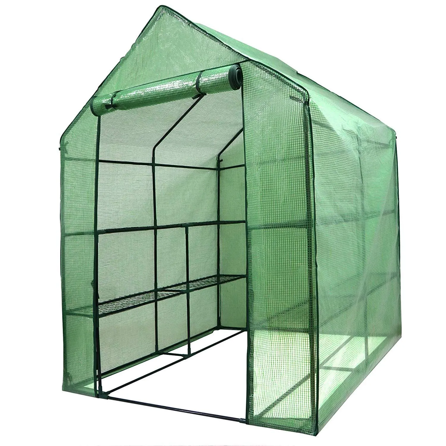 ZENY™ Mini Walk-in Greenhouse Indoor/Outdoor 2 Tier 8 Shelves