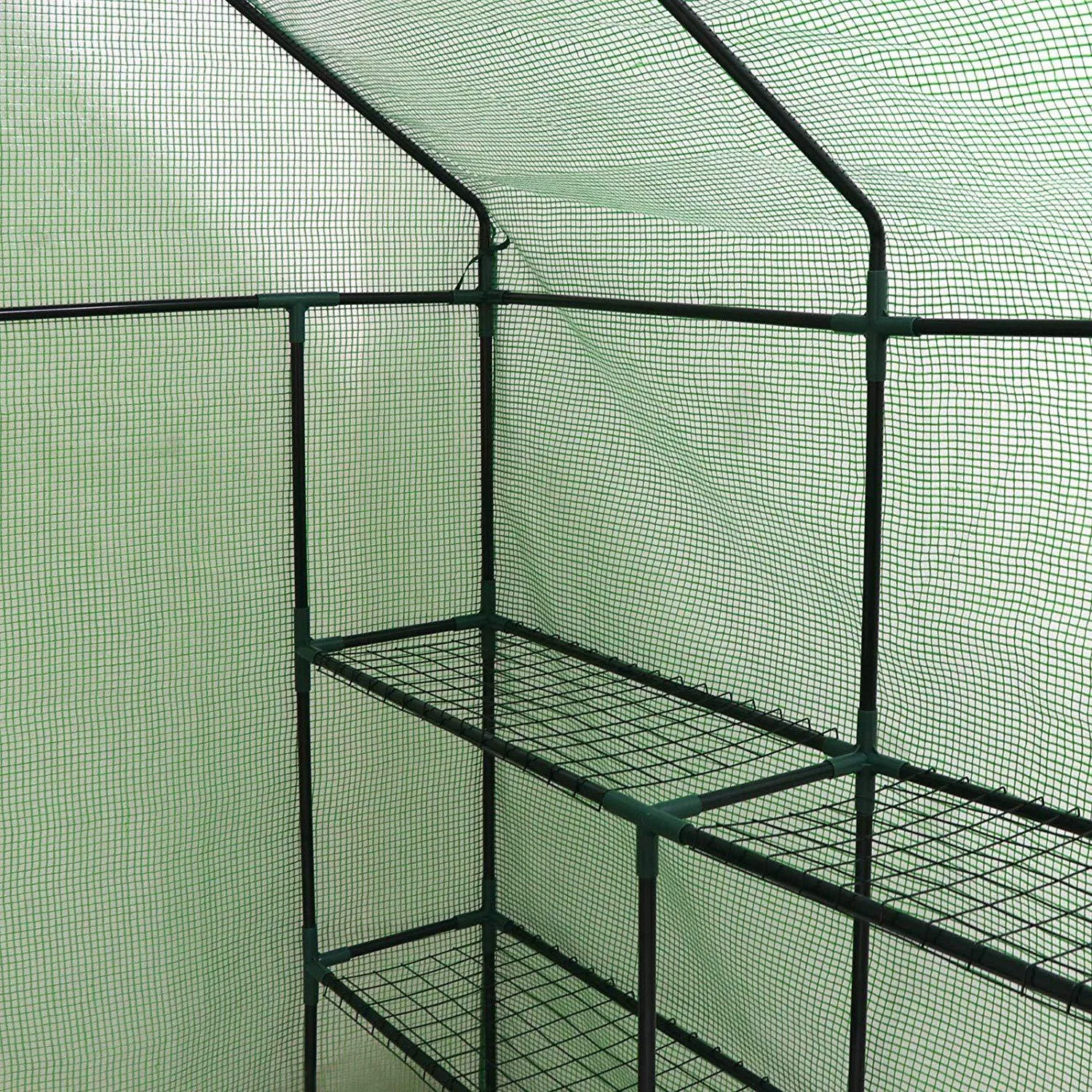 ZENY™ Mini Walk-in Greenhouse Indoor/Outdoor 2 Tier 8 Shelves