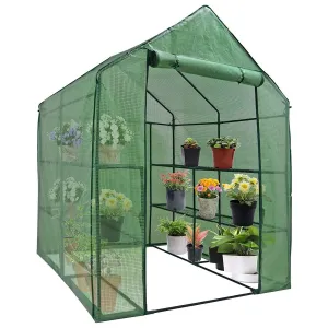 ZENY™ Mini Walk-in Greenhouse Indoor/Outdoor 2 Tier 8 Shelves